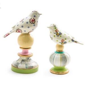 MacKenzie Childs Wildflowers Bird Topiaries